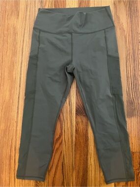 Fabletics Olive Green Mila High-Waisted Capri